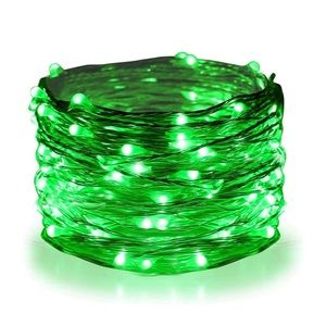 33FT 100 LED Green Fairy Lights